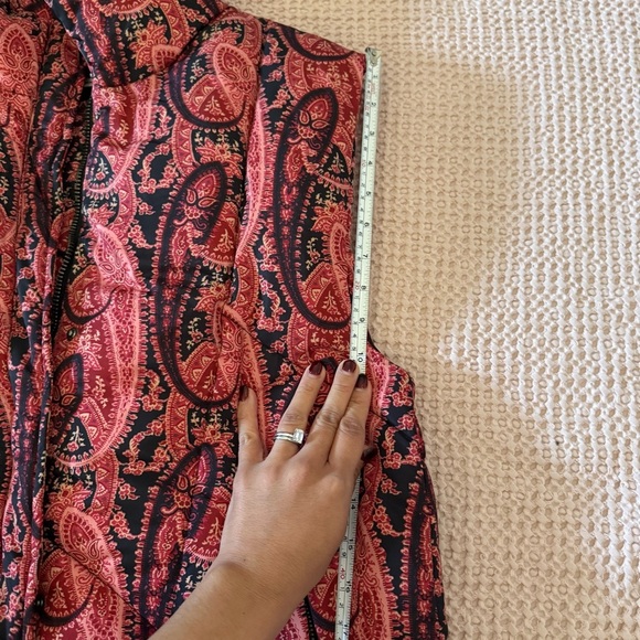 Free People Flora Puffer Vest – Pink Paisley – XS/S (oversized fit) - Picture 12 of 14